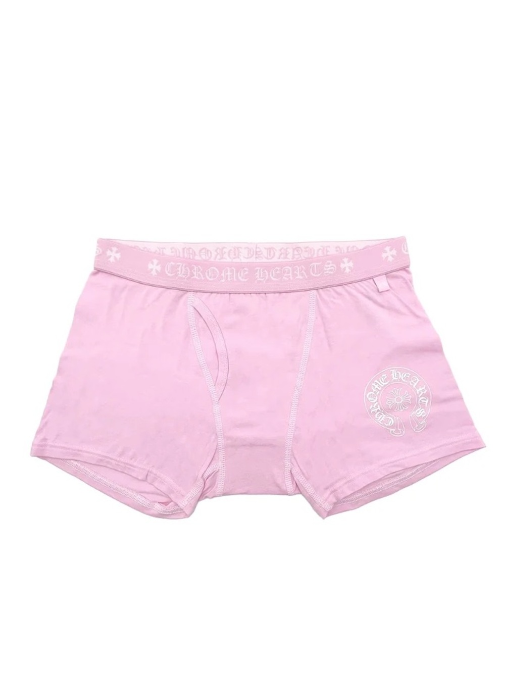 Chrome Hearts Light Pink Boxer Shorts with Logo